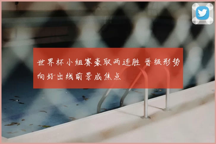 世界杯小组赛豪取两连胜 晋级形势向好出线前景成焦点